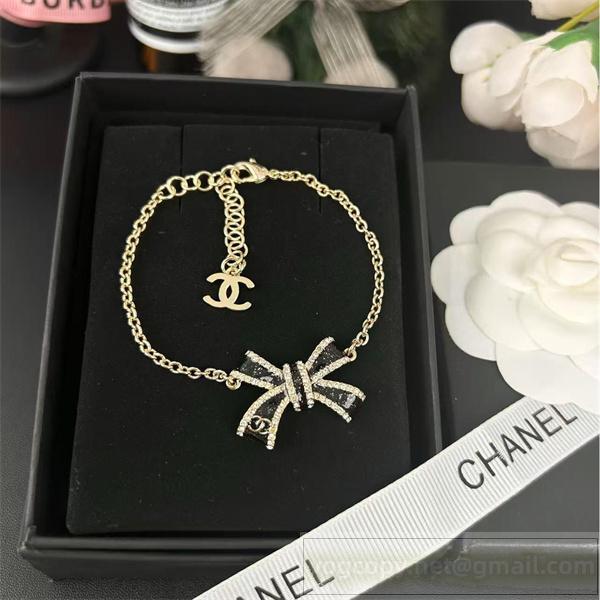 CH 偽物 ブレスレット フェミニン 可愛い 華麗 リボンチャームデザイン CH