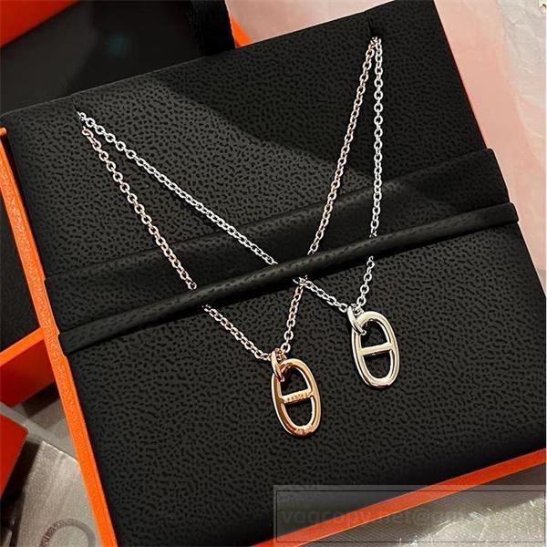 エルメス スーパーコピー ネックレス シンプル 上品 モダン Hモチーフペンダント HERMES
