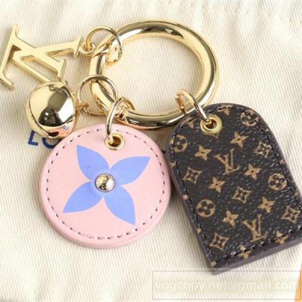 LOUIS VUITTON コピー キーホルダー 上品 可愛い 華やか モノグラム×レザー ルイヴィトン