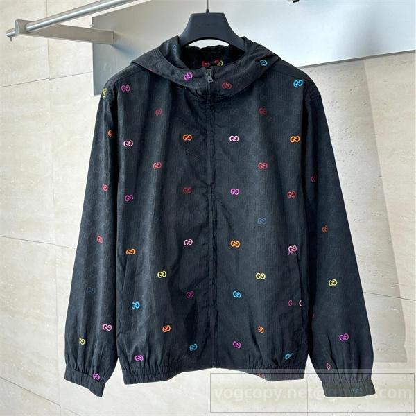 Gucc1 スーパーコピー ジャケット カラフル GGロゴ 上品 おしゃれ モノグラム Gucc1