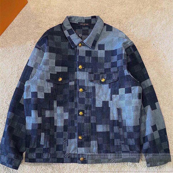 LOUIS VUITTON スーパーコピー デニムジャケット 個性的 高級 ブロックチェック ルイヴィトン