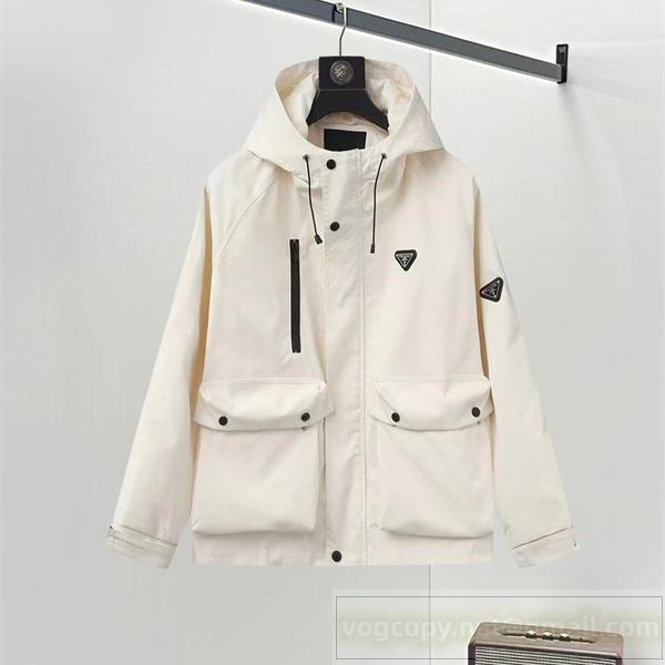 プラダ コピー 高級 上品 ジャケット シンプルフード付き プレミアム PRADA