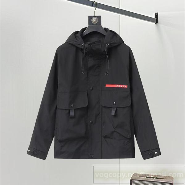 PRADA スーパーコピー スタイリッシュ 快適 ジャケット  レッドライン プラダ