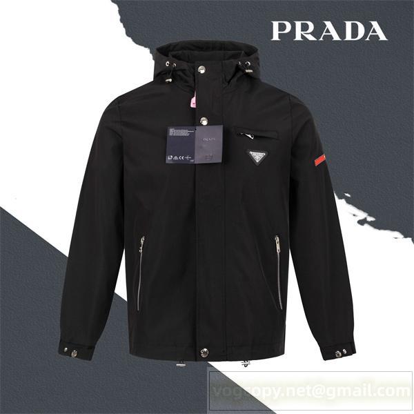 PRADA コピー 上品 快適 フードジャケット ジップデザイン おすすめ プラダ