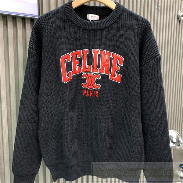 CELINE 偽物 セーター カジュアル 上品 暖かい シンプル 秋冬コーデ必須 セリーヌ