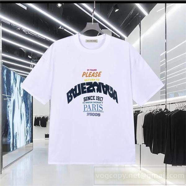 BALENCIAGA 偽物 ロゴプリント クラシック お洒落 快適 高品質 Tシャツ バレンシアガ