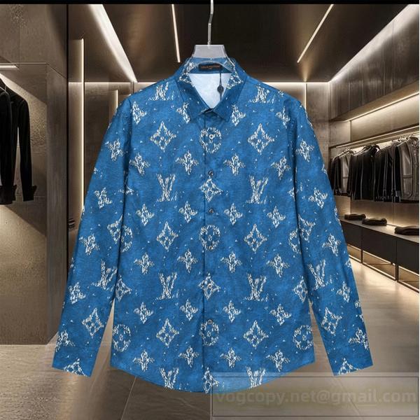 ルイヴィトン 偽物 シャツ 華やかな 高級感ある モノグラム デニム調 LOUIS VUITTON