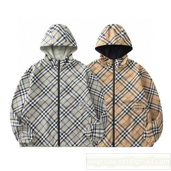 バーバリー コピー チェック柄 フード付き ジャケット シンプル おしゃれ BURBERRY