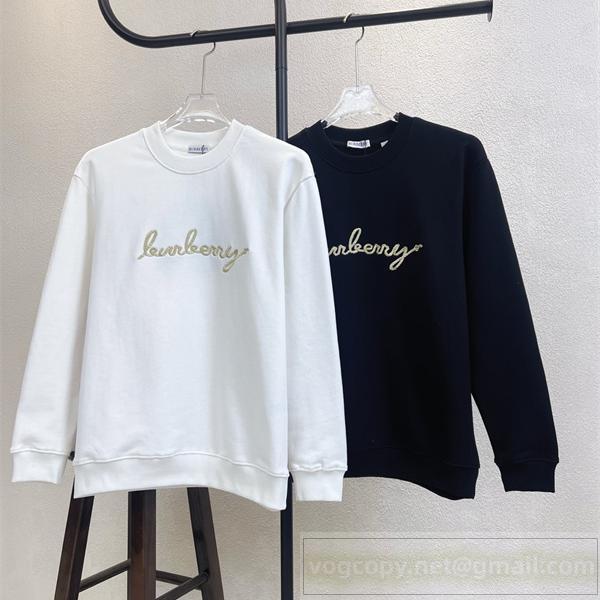 BURBERRY スーパーコピー ロゴ刺繍 クルーネック スウェット 上品 カジュアル バーバリー