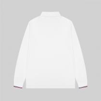 MONCLER 偽物 ワンポイントロゴ  ポロシャツ トリコロールアクセント付き ベーシックモンクレール
