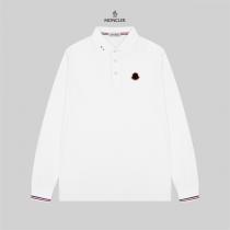 モンクレール コピー ロングスリーブ ポロシャツ ミニマルサークルロゴ  高級カジュアル お洒落 MONCLER