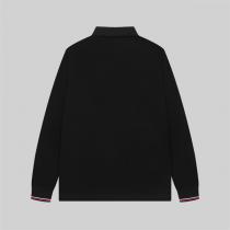 モンクレール コピー ロングスリーブ ポロシャツ ミニマルサークルロゴ  高級カジュアル お洒落 MONCLER