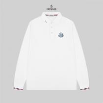 MONCLER コピー ポロシャツ クラシックエンブレムロゴ 刺繍デザイン トリコロールディテール モンクレール