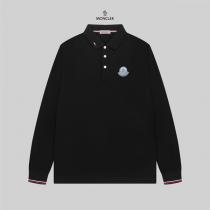 MONCLER コピー ポロシャツ クラシックエンブレムロゴ 刺繍デザイン トリコロールディテール モンクレール