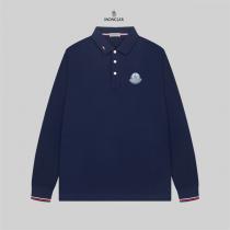 MONCLER コピー ポロシャツ クラシックエンブレムロゴ 刺繍デザイン トリコロールディテール モンクレール