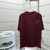  バレンシアガ スーパーコピー Tシャツ モダンロゴ刺繍入り ダークカラー カジュアルスタイル BALENCIAGA