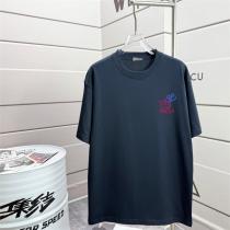  バレンシアガ スーパーコピー Tシャツ モダンロゴ刺繍入り ダークカラー カジュアルスタイル BALENCIAGA