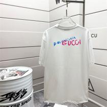  バレンシアガ スーパーコピー Tシャツ モダンロゴ刺繍入り ダークカラー カジュアルスタイル BALENCIAGA