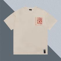 FENDI コピー Tシャツ バンダナポケット シルエット 綿100% ユニセックス夏用トップス フェンディ