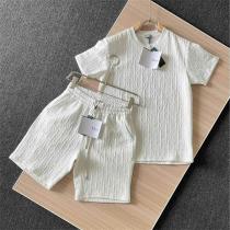  ディオール コピー 高級立体ロゴ総柄デザイン セットアップ Tシャツ＆ショートパンツ 2色展開 DIOR