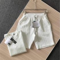  ディオール コピー 高級立体ロゴ総柄デザイン セットアップ Tシャツ＆ショートパンツ 2色展開 DIOR