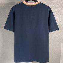 BURBERRY コピー Ｔシャツ 高品質コットンシンプル刺繍ロゴ 首元ロゴラインアクセント バーバリー