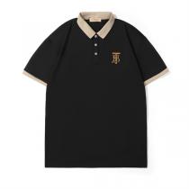 BURBERRY 偽物 ポロシャツ モノグラム刺繍ロゴ バイカラーデザイン 上品カジュアル プレミアム バーバリー