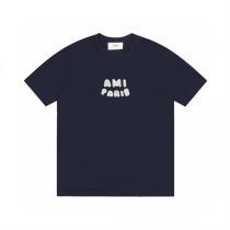 アミ パリス 偽物 Tシャツ メンズ クラシックロゴプリント カジュアル クルーネック 夏新作 AMI PARIS