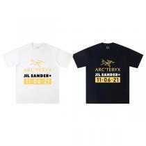 JIL SANDER 偽物 Tシャツ × ARC’TERYX コラボ限定デザイン 日付ロゴプリント 半袖 お洒落 ジルサンダー