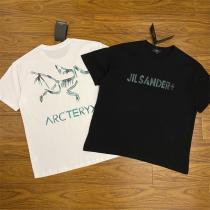  セール ジルサンダー コピー Tシャツ × ARC'TERYX コラボ 恐竜ロゴ バックプリント おすすめ JIL SANDER
