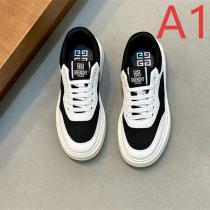 ジバンシィ コピー スニーカー ロゴ入りメッシュ切替ロートップ カジュアルレザー  GIVENCHY