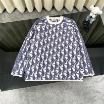 ディオール スーパーコピー セーター オブリーク柄 総ロゴジャカード クルー ニット 着心地抜群 DIOR