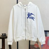 BURBERRY コピー ジャケット ロゴプリント入り フルジップパーカー 上品カジュアル バーバリー