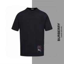  バーバリー コピー Tシャツ アートパッチデザイン モダンラグジュアリー 2色展開 BURBERRY