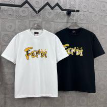 FENDI スーパーコピー Tシャツ モンスターアイ×ポップロゴ グラフィックプリント 着心地抜群 フェンディ