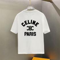 おすすめ CELINE 偽物 Tシャツ セリーヌパリ ロゴ入り バックプリント 半袖 カジュアル セリーヌ