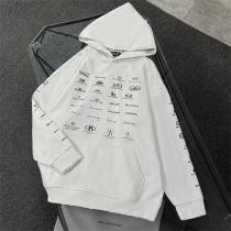 バレンシアガ コピー パーカー 多ロゴプリント ストリート映え抜群 モード系 フーディー BALENCIAGA