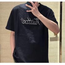 お洒落最新ルイヴィトンLV 偽物 TシャツコピーLOUIS VUITTON シグネチャー エンベリッシュド新作