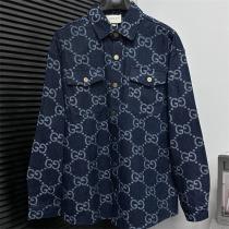 Gucc1 スーパーコピー シャツ 高級感溢れる クラシックデニムシャツ GGロゴデザイン Gucc1