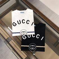Gucc1 スーパーコピー Tシャツ エレガントな ロゴ＆チェーン スタイリッシュ モダン Gucc1