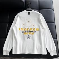 CHROME HEARTS スーパーコピー 長袖Tシャツ フラワー刺繍 デザイン アスぺン クロムハーツ