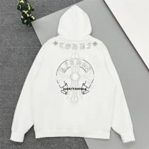 CHROME HEARTS 偽物 パーカー 高級刺繍ン ダークブルー 快適な着心地 クロムハーツ