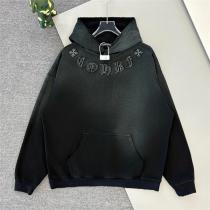 CHROME HEARTS 偽物 パーカー 高級刺繍ン ダークブルー 快適な着心地 クロムハーツ