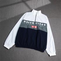  話題 BALENCIAGA コピー カラーブロック ロゴ ウィンドブレーカー ジャケット バレンシアガ