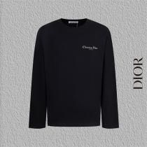 DIOR スーパーコピー クラシック エレガンス ロゴ プリント おすすめ 長袖 Tシャツ ディオール