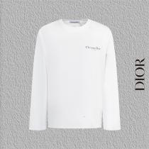 DIOR スーパーコピー クラシック エレガンス ロゴ プリント おすすめ 長袖 Tシャツ ディオール