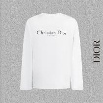 DIOR スーパーコピー クラシック エレガンス ロゴ プリント おすすめ 長袖 Tシャツ ディオール