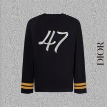 新登場 DIOR コピー 高級 リミテッド ナンバリング ロゴ デザイン 長袖 Tシャツ ディオール