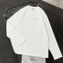 新着 ディオール スーパーコピー エクスクルーシブ 上質 ダメージド ロゴ 長袖 Tシャツ DIOR