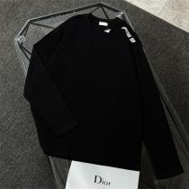 入手困難 DIOR 偽物 エリート ユニーク ロゴ ディテール 長袖 Tシャツ トレンド ディオール